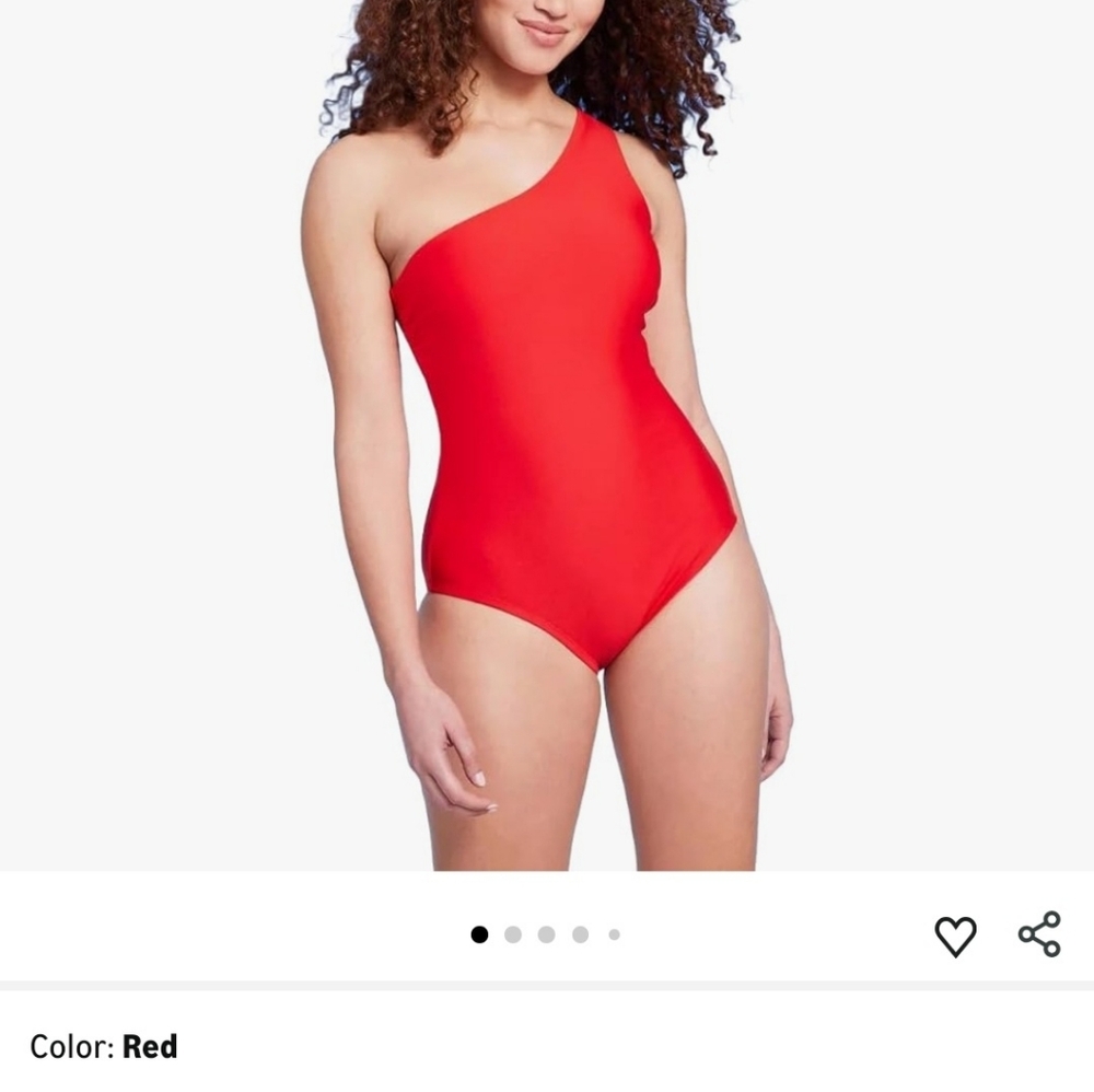 Womens MED bodysuit/swimsuit Red
